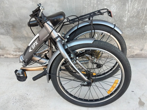 Bicicleta Urbana Plegable Spx Rodado 20 7 Vel Aluminio Barat Gris 14 " (Usado)
