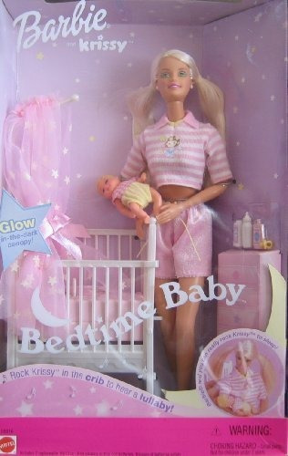 Barbie Y Krissy Bedtime Baby Con Musical Crib