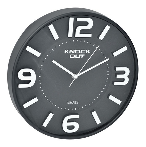 Imagen 3 de 5 de Reloj De Pared Knock Out Decoracion Hogar Moderno Rpml004