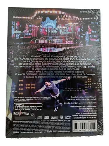 Dvd+cd Luan Santana*/ Ao Vivo No Rio ( Lacrado