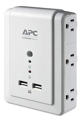 Regulador De Voltaje Protector Apc 6 Tomas 2 Usb P6wu2 Xtc