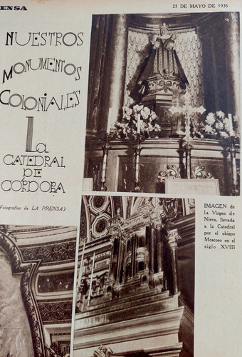 La Catedral De Córdoba En 1935 Fotos La Prensa (Usado)