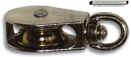 Polea Giratoria Sencilla De 1 Pulgada Zincada Cromada X 10 U