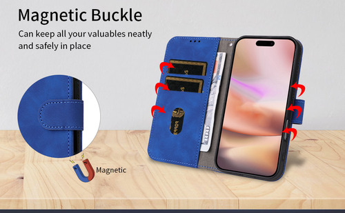 Funda De Piel Auténtica De Primera Calidad Para Motorola Defy 2-rfid, Hebilla Magnética, 5 Colores, Pie De Apoyo, A Prueba De Golpes