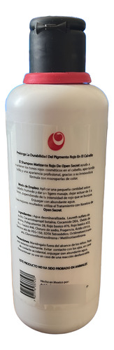 Shampoo Matizante Rojo Open Secret 300ml