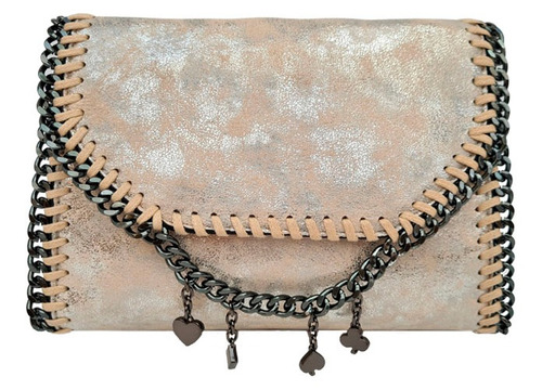 Bolsa Feminina Transversal Alça De Corrente - Golden Fênix Cor Prata