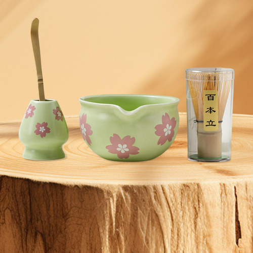 4 Piezas Set Matcha Bowl Para Del Té Ceremonía Estilo B