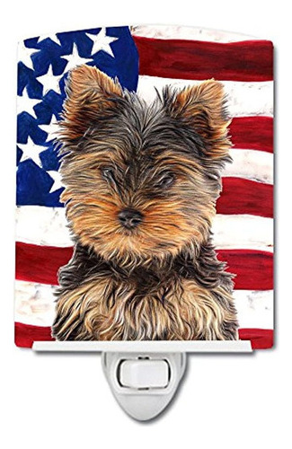 Tesoros De Caroline Bandera Americana Yorkie Yorkshire Terri