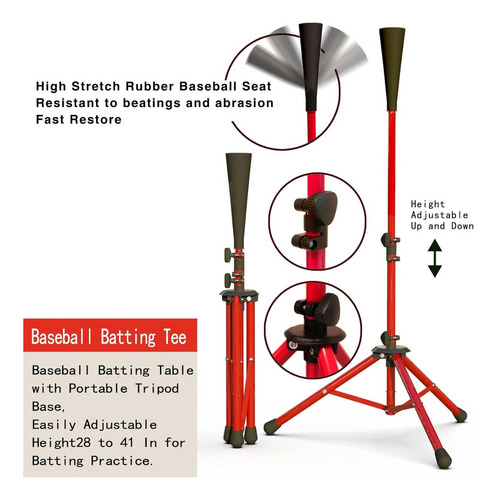 Red De Béisbol Softbol Con Estacas Antideslizantes Durable