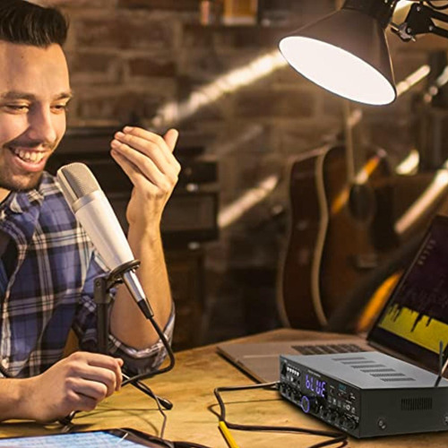 Pyle Amplificador Estéreo Inalámbrico Bluetooth Para El
