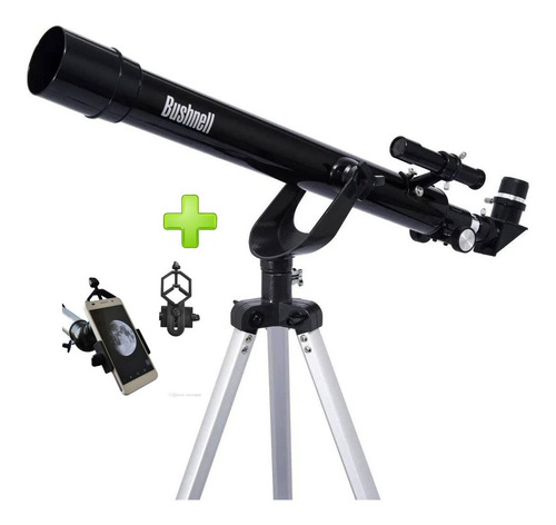 Telescopio Bushnell 600x50mm Para Principiantes Y Niños Color Negro