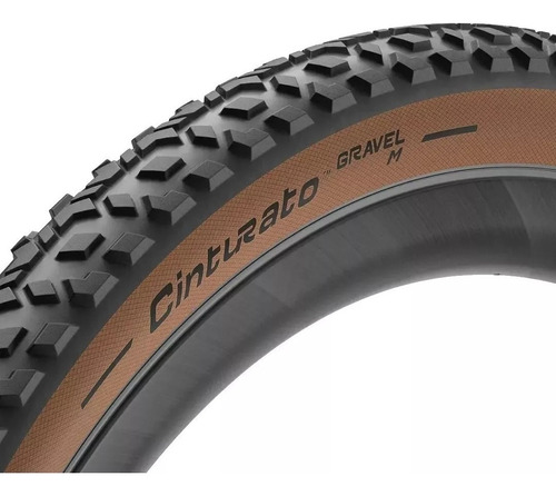 Llanta Pirelli Cinturato Gravel M Classic 700×35 Tubeless Color Negro/café