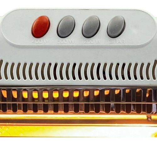 Ken Brown KB2003 estufa calefactor eléctrico halogena 1200w 3 Temp color blanco