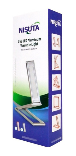 Imagen 4 de 9 de Lampara De Led De Aluminio, Versatil, Bateria Recargable Nsusblr18