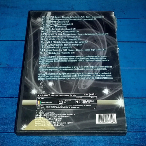 Karaoke Canciones De La Bersuit Dvd Arg Maceo-disquería (Usado)
