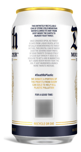 Agua De Montaña Still Natural 12 Latas De 355ml Reciclables
