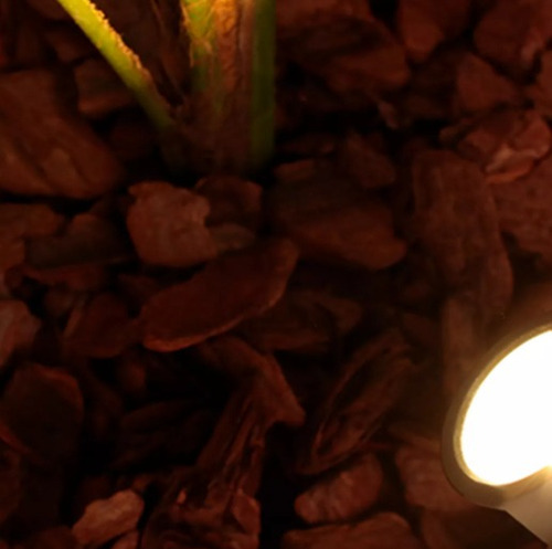 Kit 12x Espeto Led 15w Luminaria Jardim Prova Dágua Quente