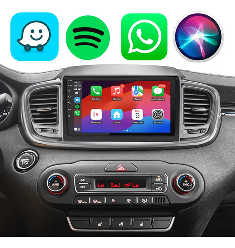 Kit Multimidia 9 Polegadas Android Sorento 16 17 18 19 20 Tv