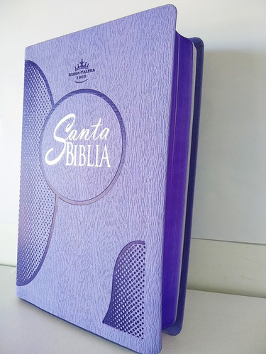 Imagen 3 de 9 de Biblia Reina-valera 1960 Letra Grande Imit Piel Color Morado