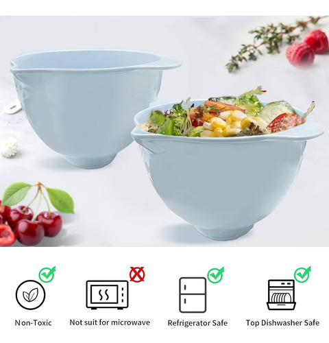 Bol Mezclador De Plastico Apto Para Alimentos Compatible ...