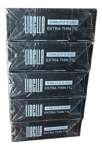 Pack X5 Cajas Papel Para Armar Libella Ultra Thin 1 1/4 X25u