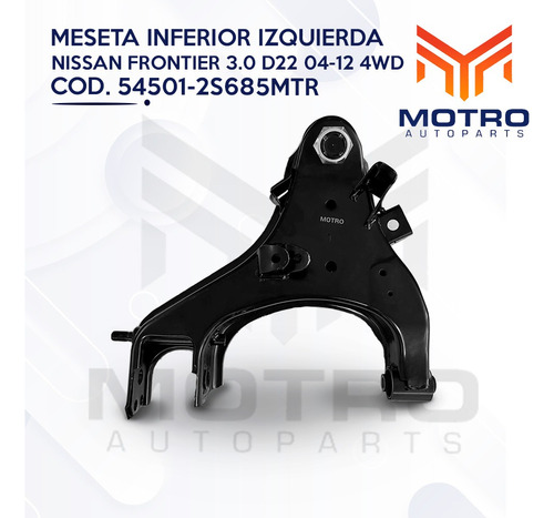 Meseta Inferior Izquierda Nissan Frontier 3.0 D22 04-12 4wd