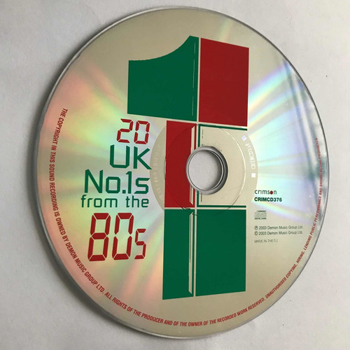 Cd 20 Uk No.1 From De 80s Varios Intérpretes Djivanmusic (Usado)