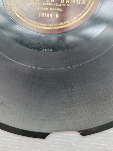 Gardel Disco Nacional Tiempos Viejos 18164 Disco De Pasta (Usado)