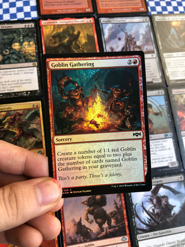 Deck Commander Goblins Orcs Rakdos Aggro Magic The Gathering 83 Inglês E Português (Usado)