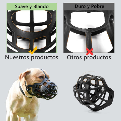 Bozal De Cesta Ajustables Para Perro Medianos Y Grandes