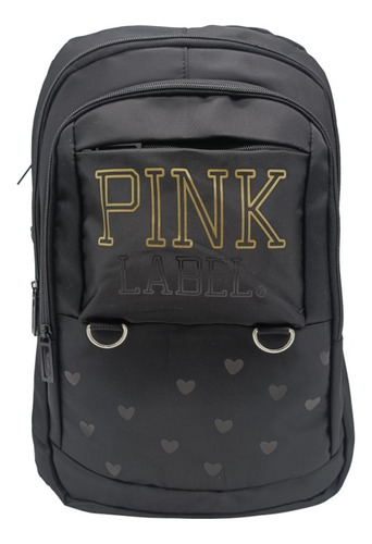 Mochila Urbana Para Mujer Marca Pink Label®: 4 Compartimentos + 2 Bolsas