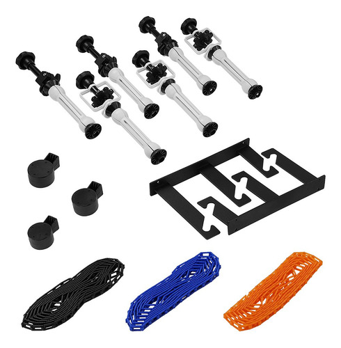 Juego De Unidades De Papel Triple Rodillo Con Soporte Montaj