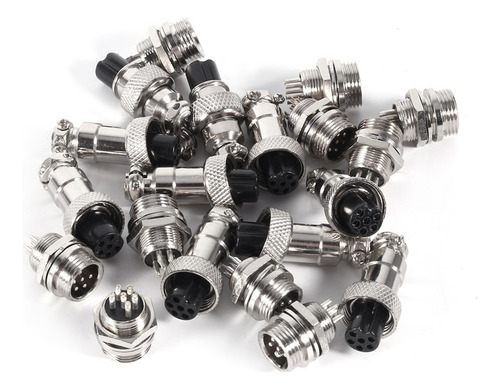 Conector Hembra Aviation, Juego De 10 Conectores Gx12 De 6 P