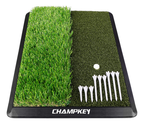 Champkey Alfombrilla De Golf De Doble Csped | Viene Con 9 Ca