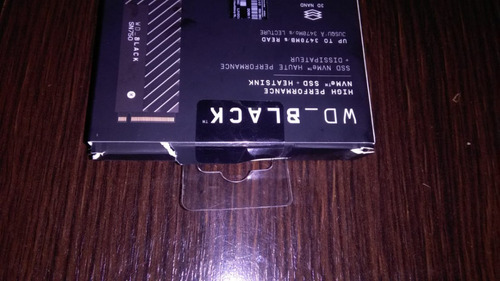 Disco Sólido Wd Black Sn750 M2 500gb Pcie Nvme C/disipador