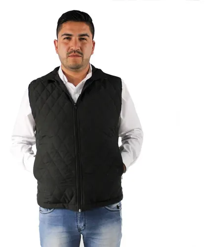 Chalecos Hombre Capitonado Invierno Ligero Casual Vino