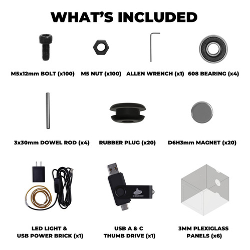 Delack Kit De Caja Impresora 3d Led Prusa Mk4 Mini Mk3 Mmg
