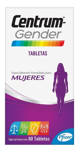 Multivitamínico Mujeres 60 Tabletas Centrum Gender Gsk