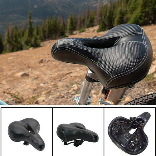Asiento Cómodo Con Cojín Ancho Para Bicicleta Con Funda Impe