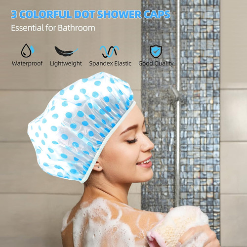 Gorro De Ducha, Gorro De Baño Reutilizable - Impermeable ...