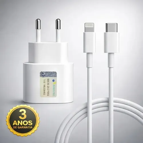Carregador 30w Turbo Para iPhone 8 X Xr 11 12 13 14 Pro Max Fonte...