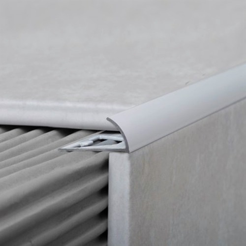 Atrim Guardacanto Arco De Aluminio Cromo-bte 10mm X 2,50m