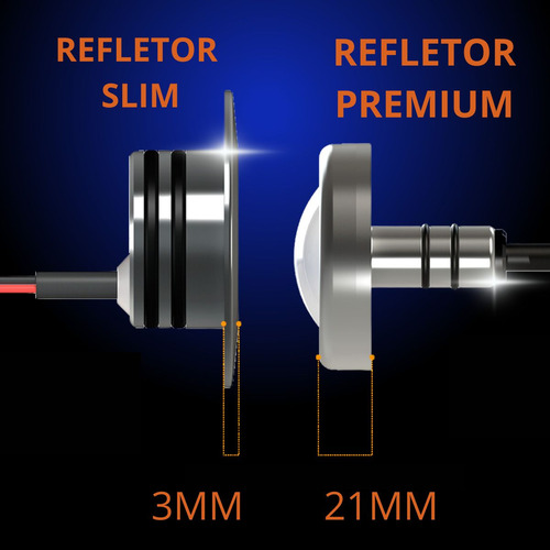Refletor Led Para Piscina Rgb Slim 20w Cabo 2m - Tholz