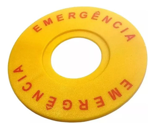 Promoção 2x Identificador Emergência Amarelo 22mm P20-idem