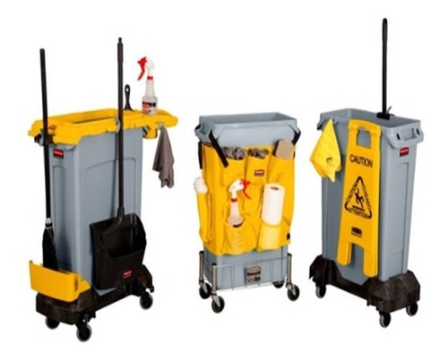 Plataforma Rodante Para Contenedor Slim Jim Rubbermaid 54 Kg