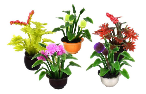 Set De 5 Macetas Para Flores Puppenhaus Modell Garten, 2 Uni