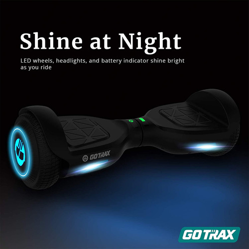 Hoverboard Gotrax Con Ruedas Led De 6,5 Pulgadas Y Faros Del