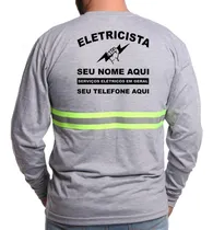 Comprar Kit 20 Camisetas Personalizadas Com Faixa Manga Longa Pv
