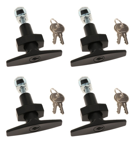 4x Bloqueo De Manija T / Camper Top Lock Cerradura Del
