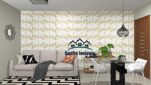 Cobertura Com 2 Dormitórios À Venda, 90 M² Por R$ 370.000,00 - Vila Pires - Santo André/sp - Co0570